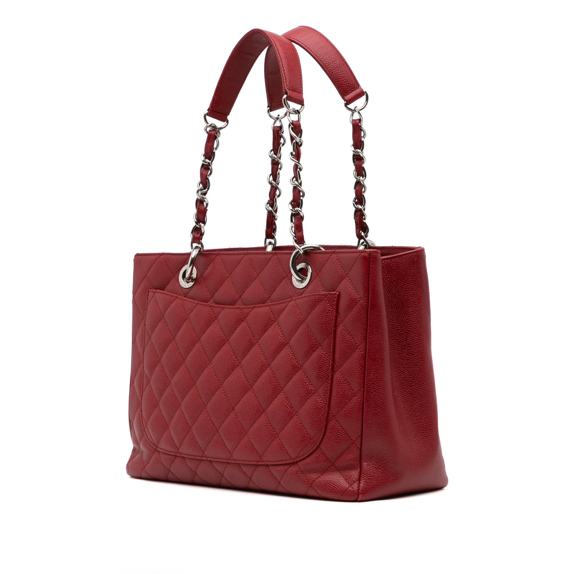 Chanel Chanel Caviar Grand Shopping Tote Red Size ONE SIZE - 2 Thumbnail