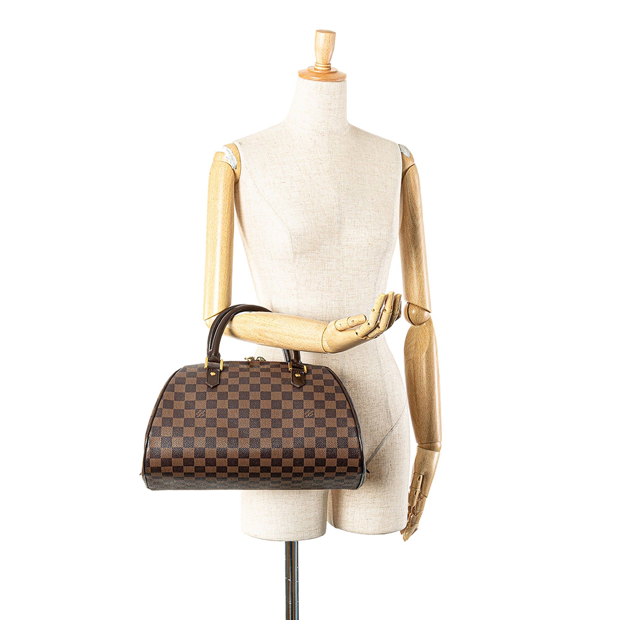 Louis Vuitton Louis Vuitton Damier Ebene Ribera MM Brown Size ONE SIZE - 14 Thumbnail
