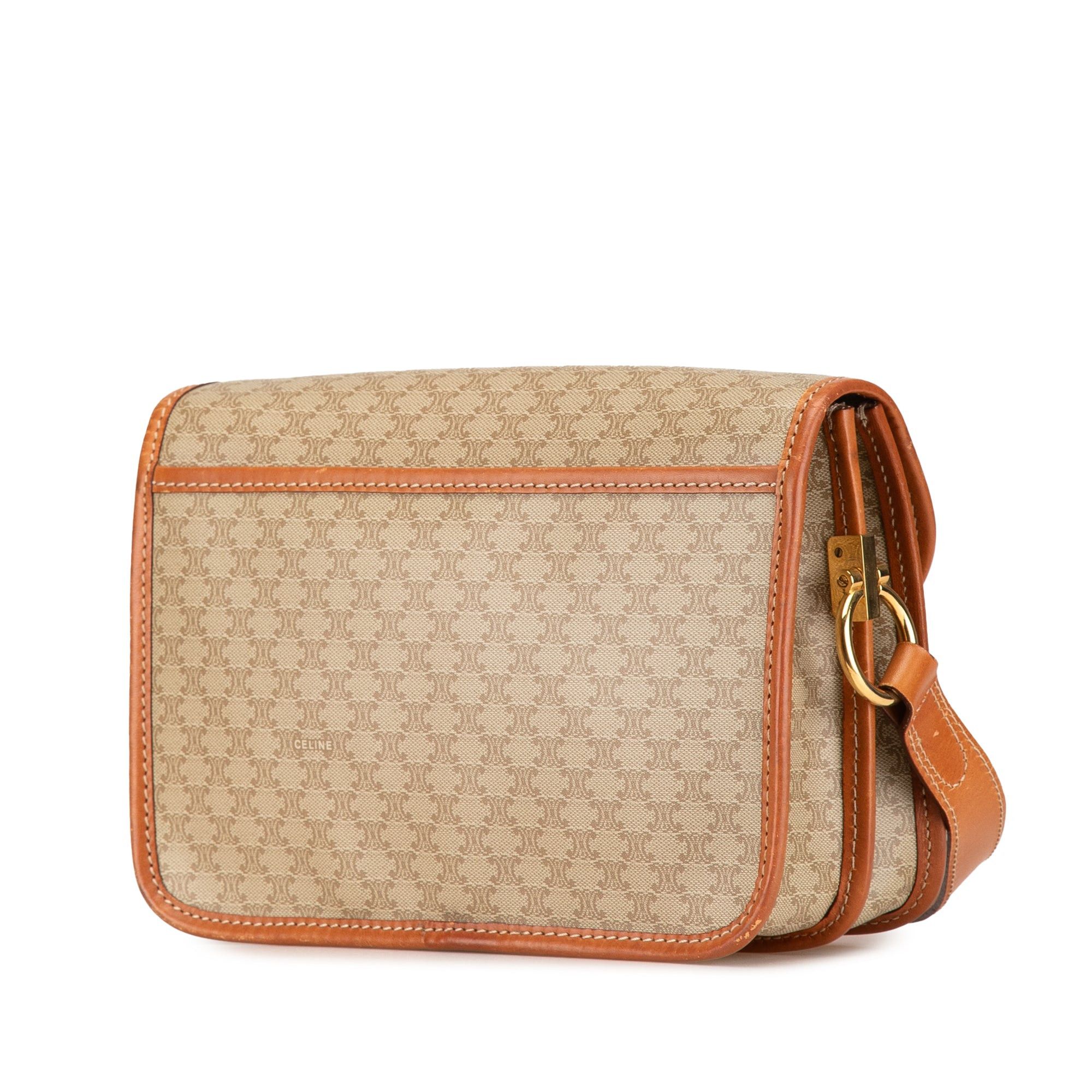 Celine Celine Macadam Coated Canvas Crossbody Brown Size ONE SIZE - 2 Thumbnail