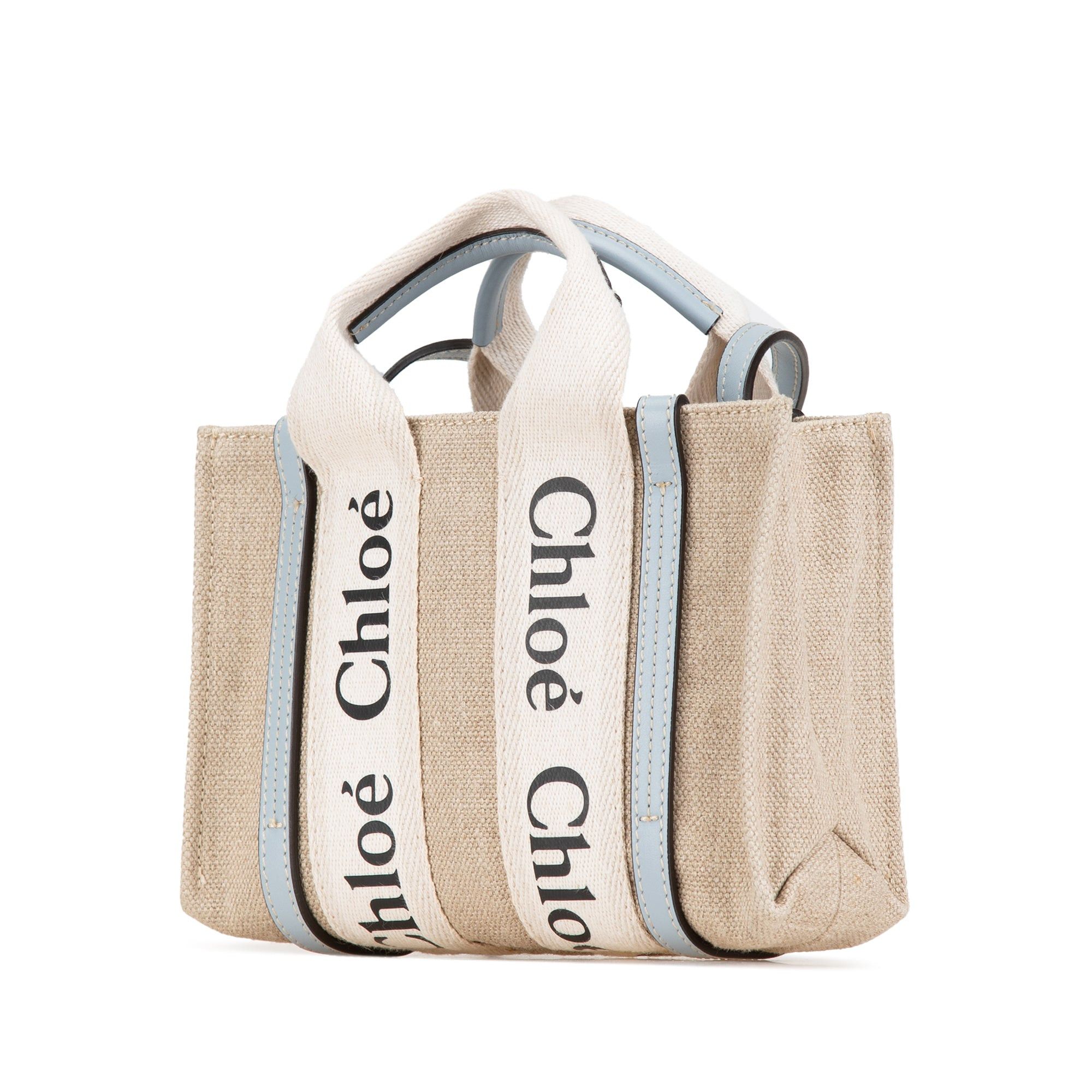 Chloe Chloé Mini Canvas Woody Satchel Brown Size ONE SIZE - 2 Thumbnail