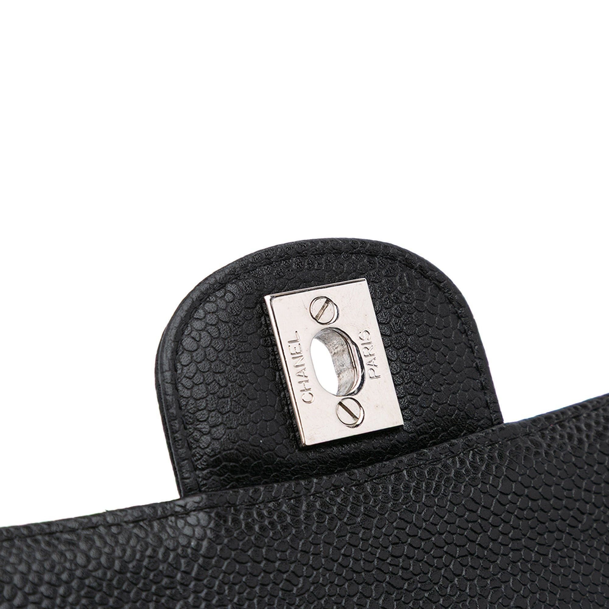 Chanel Chanel Medium Classic Caviar Double Flap Black Size ONE SIZE - 11 Thumbnail