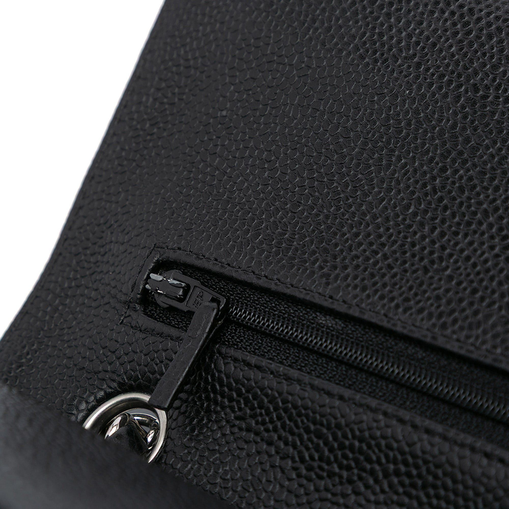 Chanel Chanel Medium Classic Caviar Double Flap Black Size ONE SIZE - 10 Thumbnail