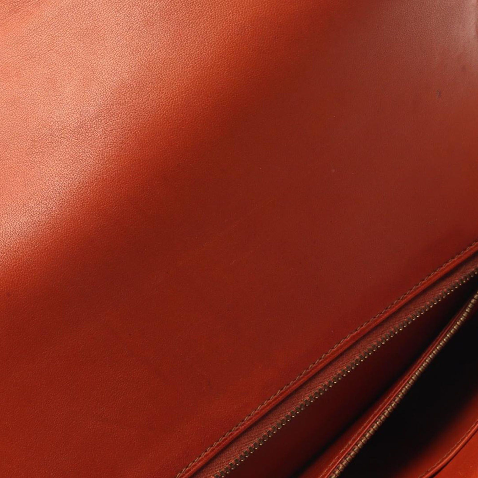 Hermes Hermès Box Calf Lydie Clutch Brown Size ONE SIZE - 8 Thumbnail