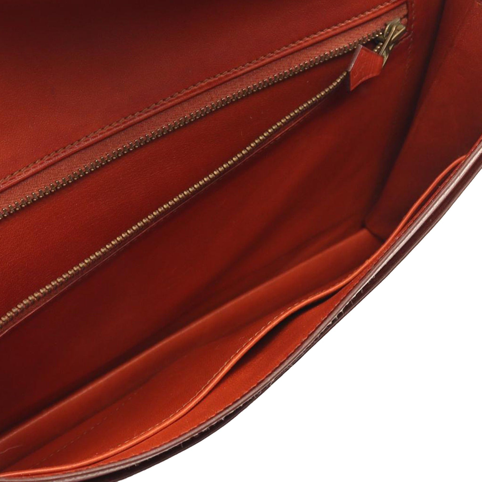 Hermes Hermès Box Calf Lydie Clutch Brown Size ONE SIZE - 3 Thumbnail