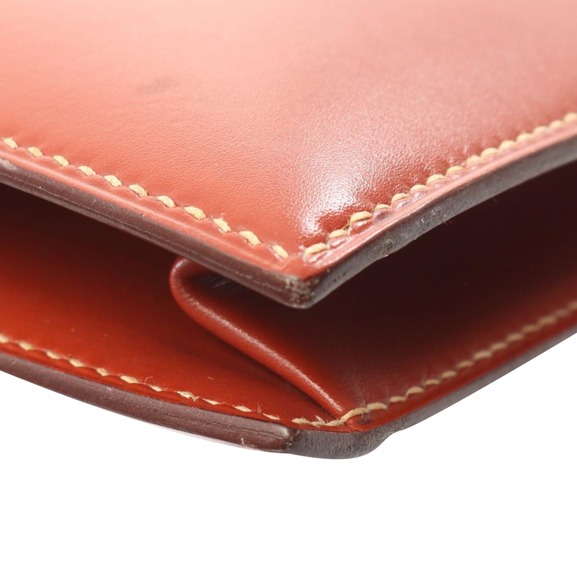 Hermes Hermès Box Calf Lydie Clutch Brown Size ONE SIZE - 11 Thumbnail