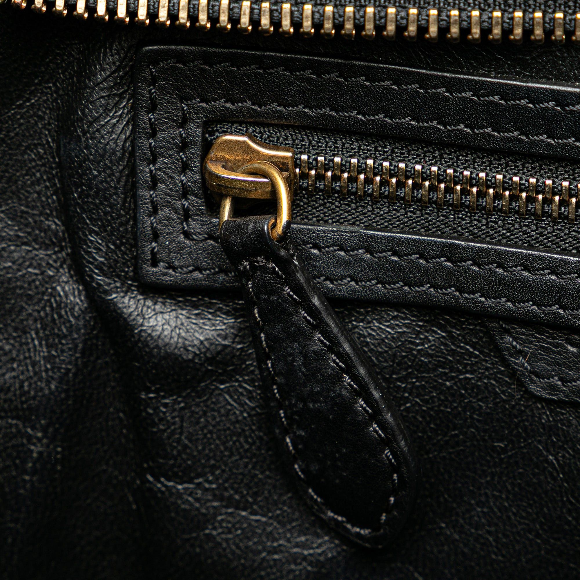 Celine Celine Micro Smooth Calfskin Luggage Tote Black Size ONE SIZE - 7 Thumbnail