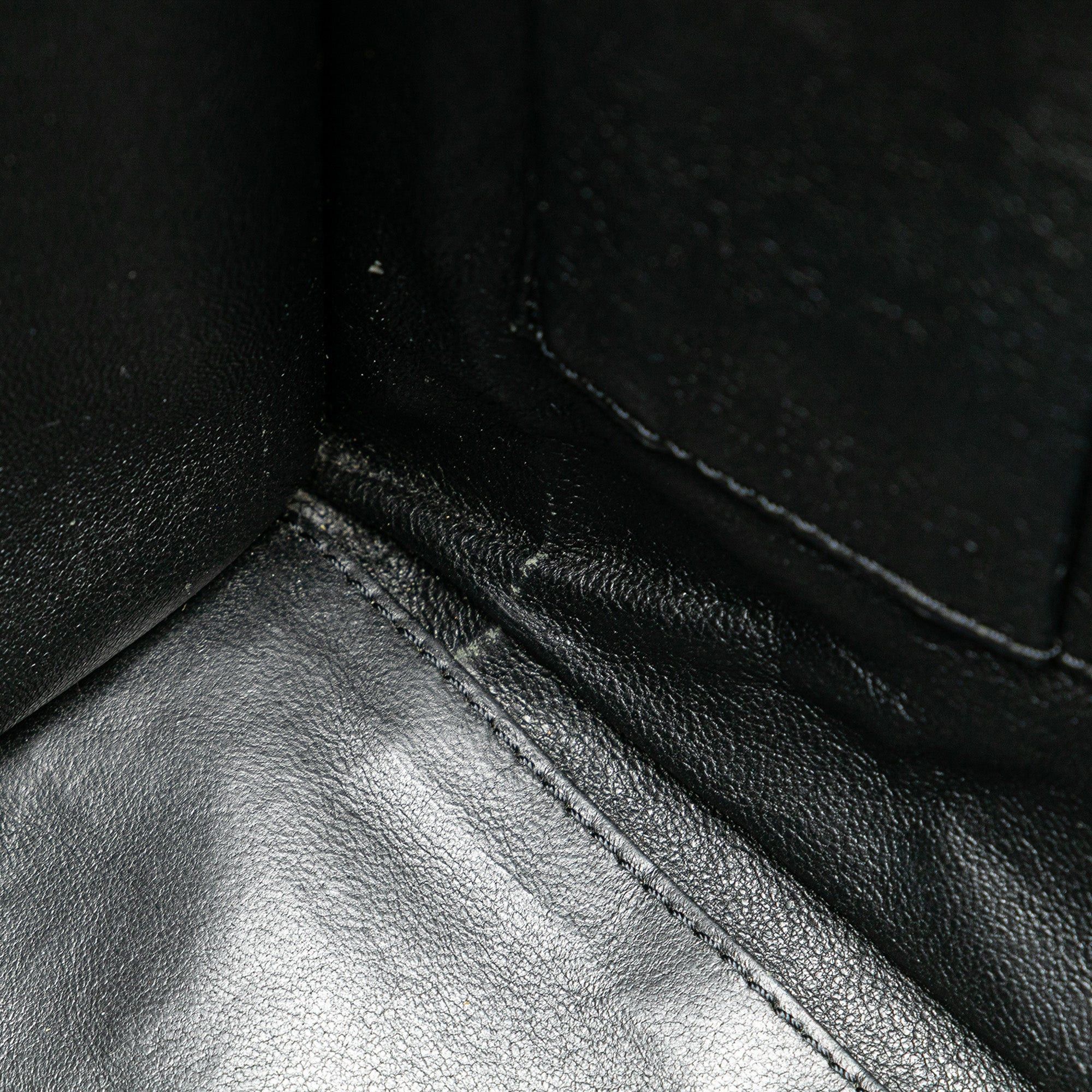 Celine Celine Micro Smooth Calfskin Luggage Tote Black Size ONE SIZE - 9 Thumbnail