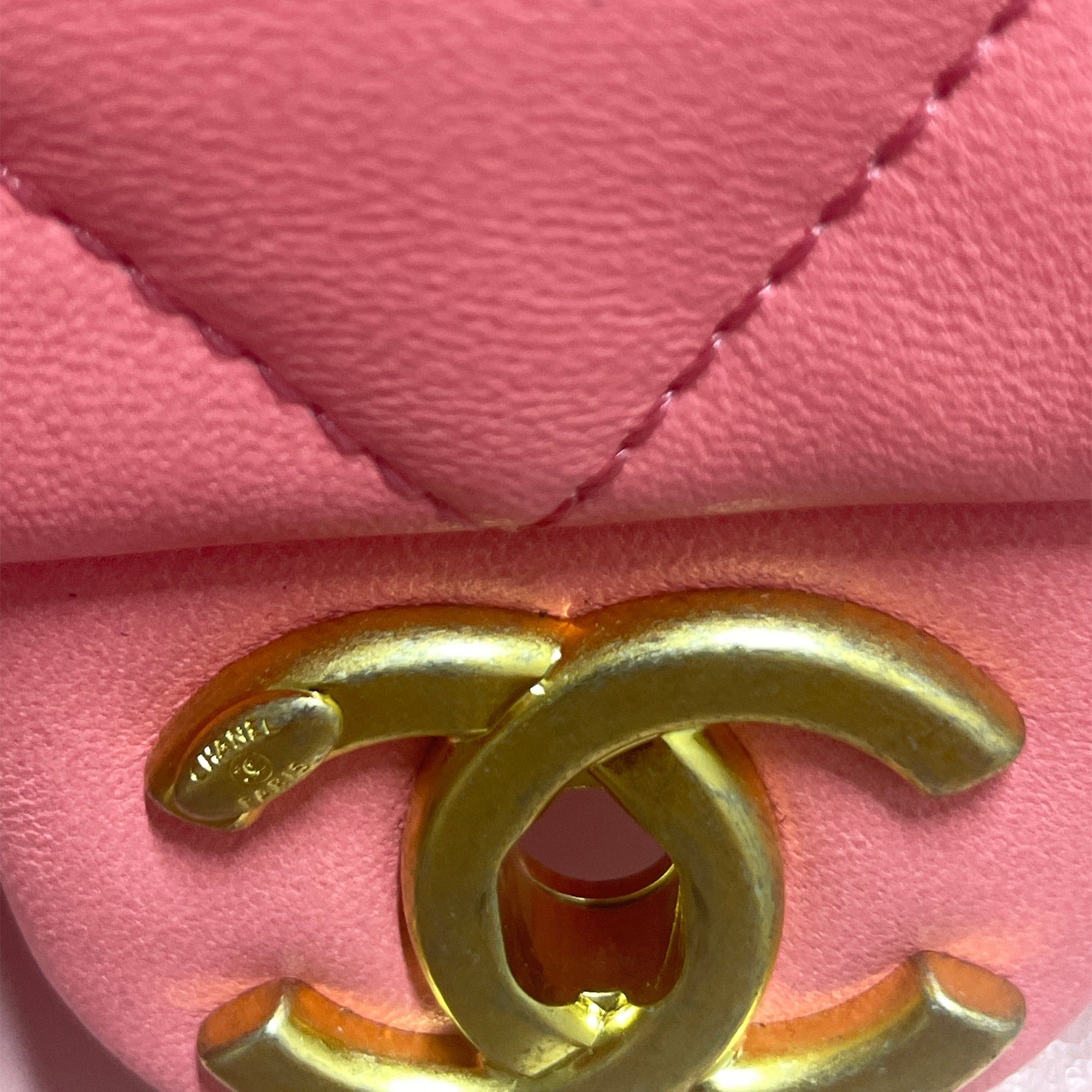 Chanel Chanel Mini Quilted Lambskin Funky Town Flap Pink Size ONE SIZE - 8 Thumbnail