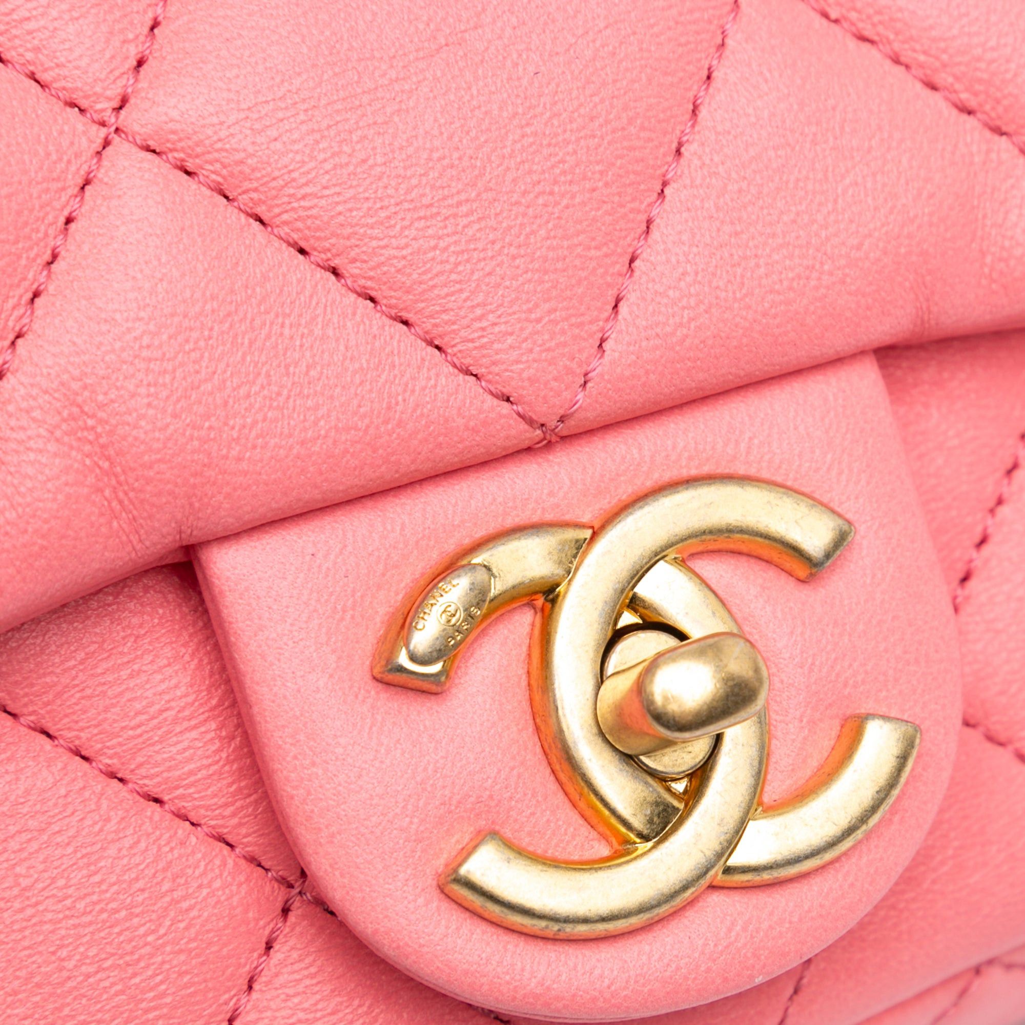 Chanel Chanel Mini Quilted Lambskin Funky Town Flap Pink Size ONE SIZE - 6 Thumbnail