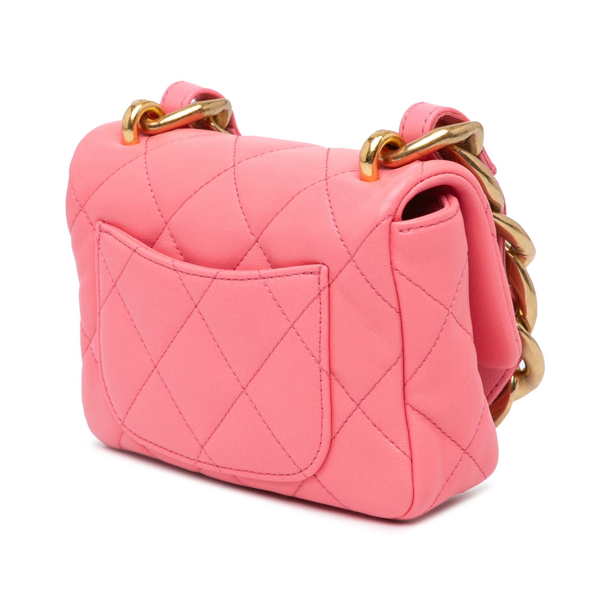 Chanel Chanel Mini Quilted Lambskin Funky Town Flap Pink Size ONE SIZE - 2 Thumbnail