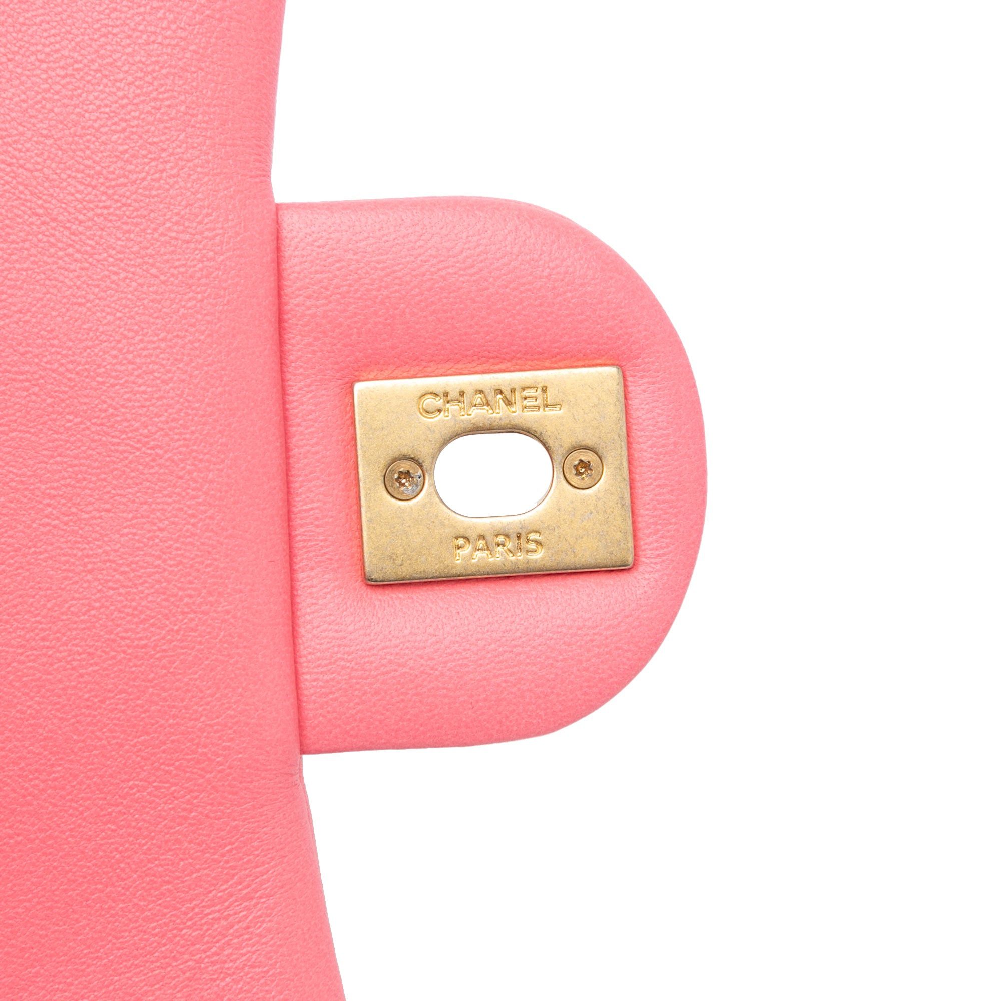 Chanel Chanel Mini Quilted Lambskin Funky Town Flap Pink Size ONE SIZE - 9 Thumbnail