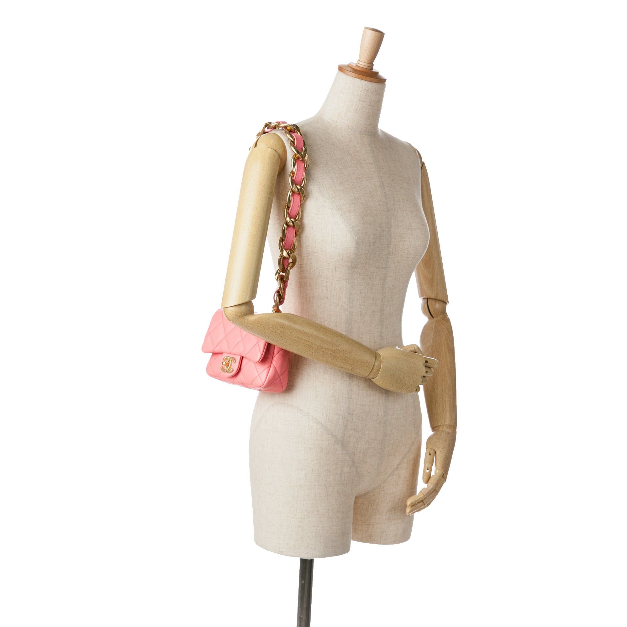 Chanel Chanel Mini Quilted Lambskin Funky Town Flap Pink Size ONE SIZE - 10 Thumbnail