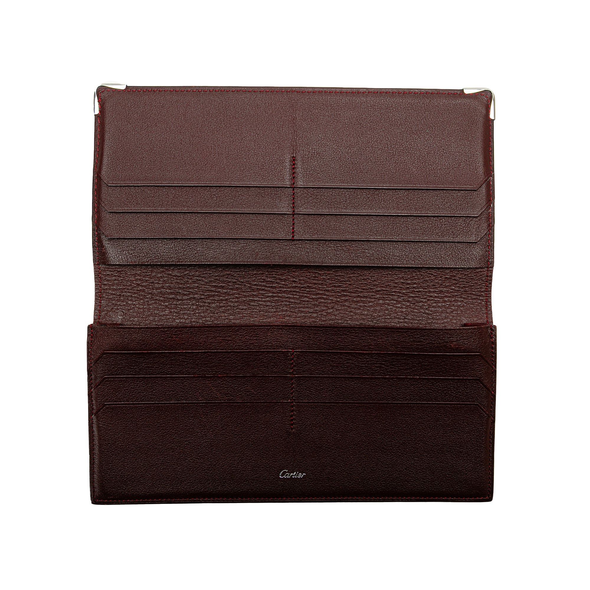 Cartier Cartier Leather Must De Cartier Long Wallet Black Size ONE SIZE - 4 Thumbnail
