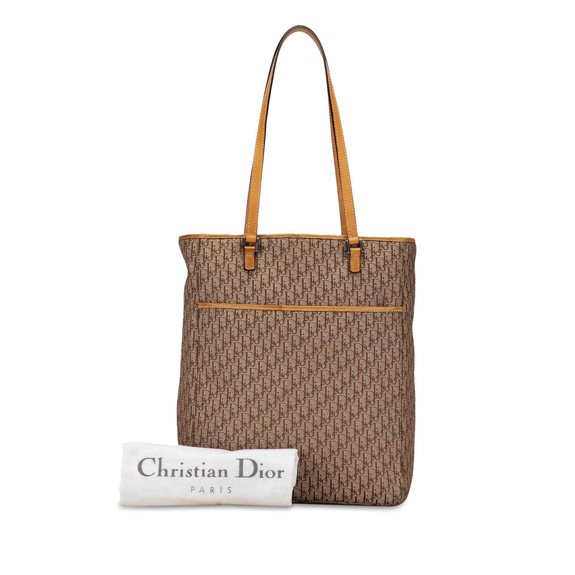 Dior Dior Diorissimo Canvas Tote Brown Size ONE SIZE - 10 Thumbnail