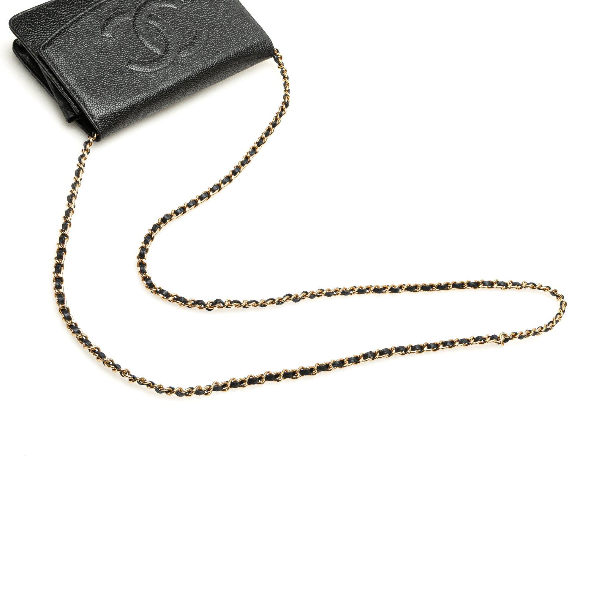 Chanel Chanel CC Caviar Wallet on Chain Black Size ONE SIZE - 15 Thumbnail