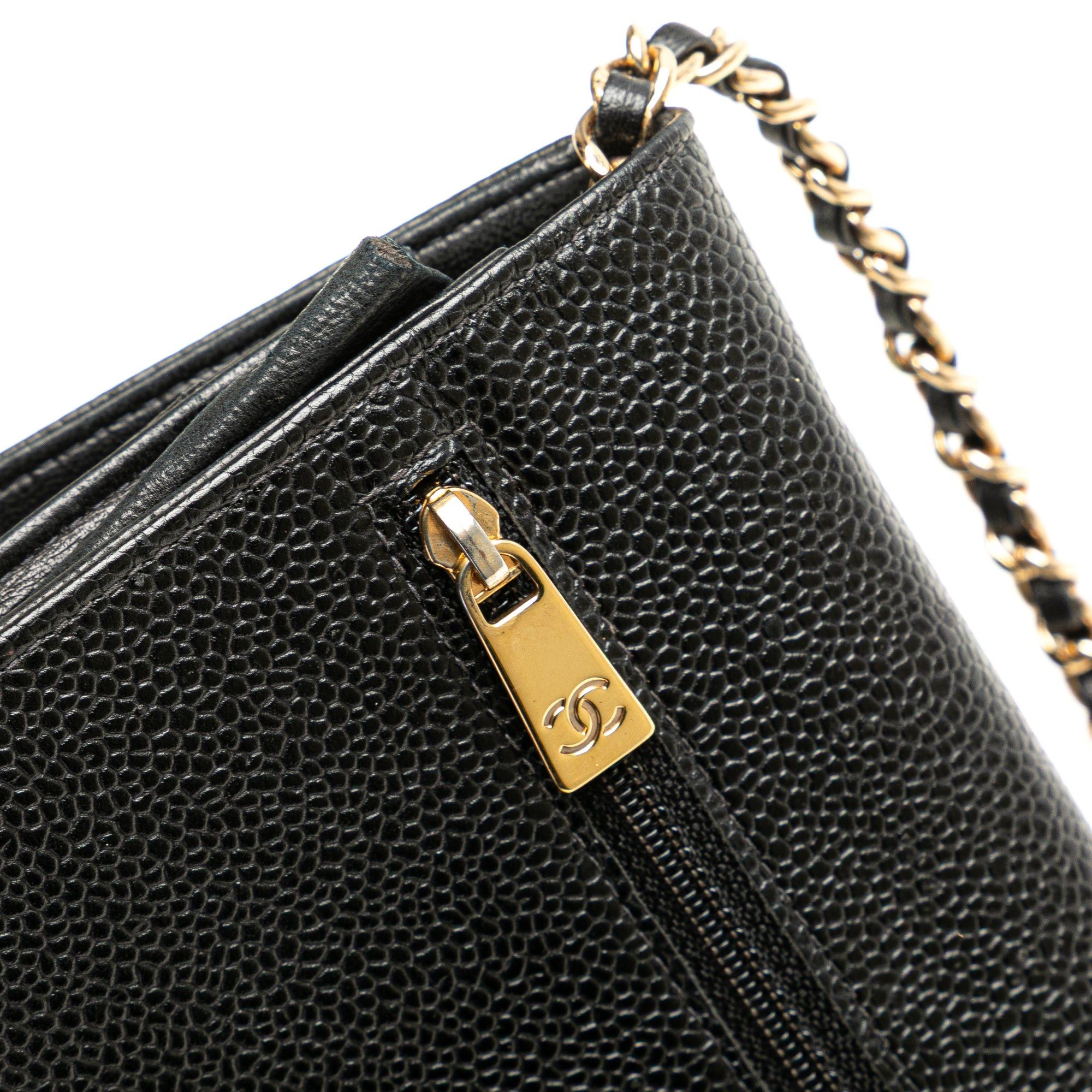 Chanel Chanel CC Caviar Wallet on Chain Black Size ONE SIZE - 11 Thumbnail