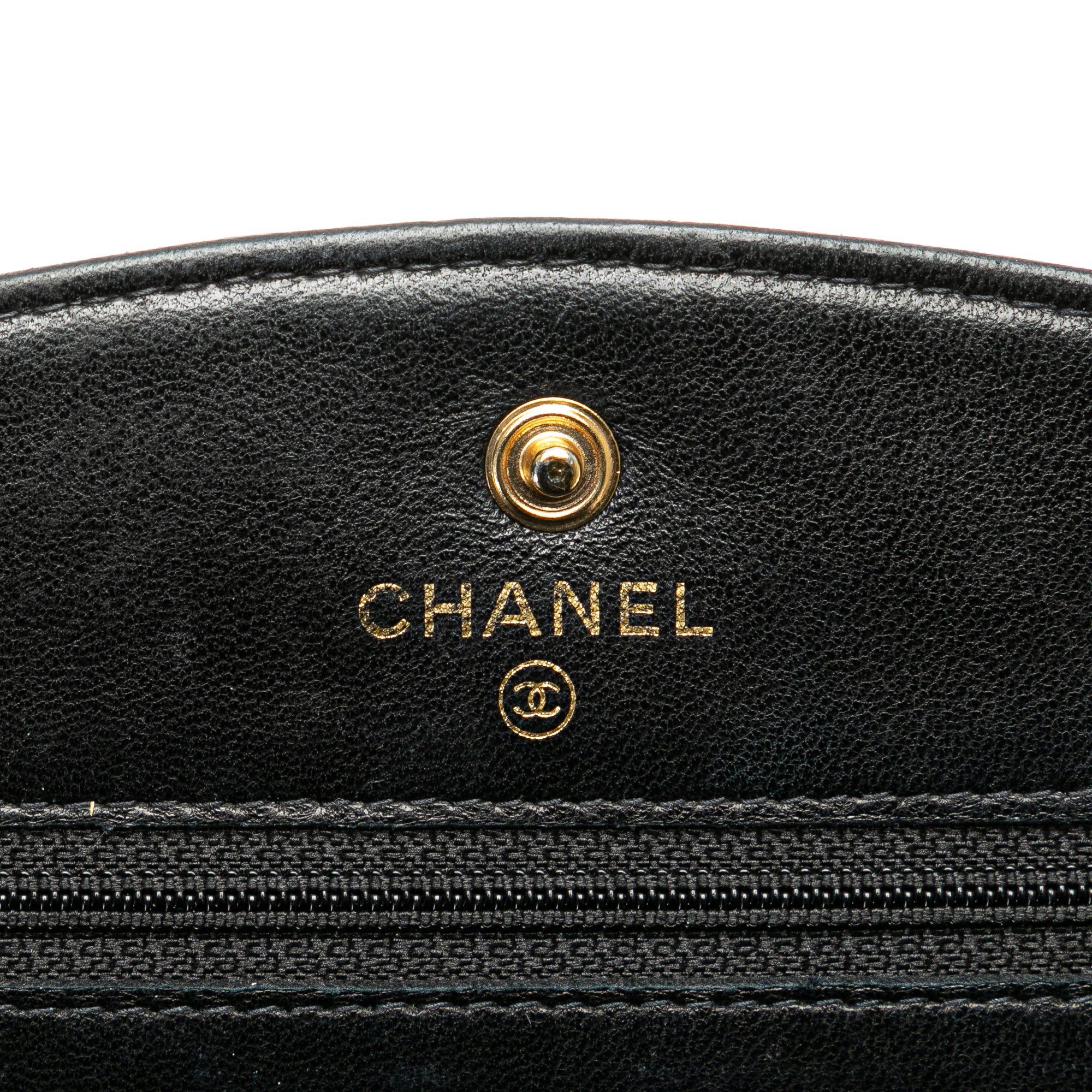 Chanel Chanel CC Caviar Wallet on Chain Black Size ONE SIZE - 6 Thumbnail