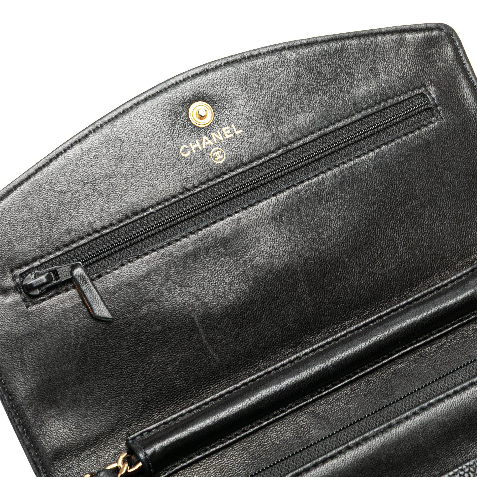 Chanel Chanel CC Caviar Wallet on Chain Black Size ONE SIZE - 14 Thumbnail