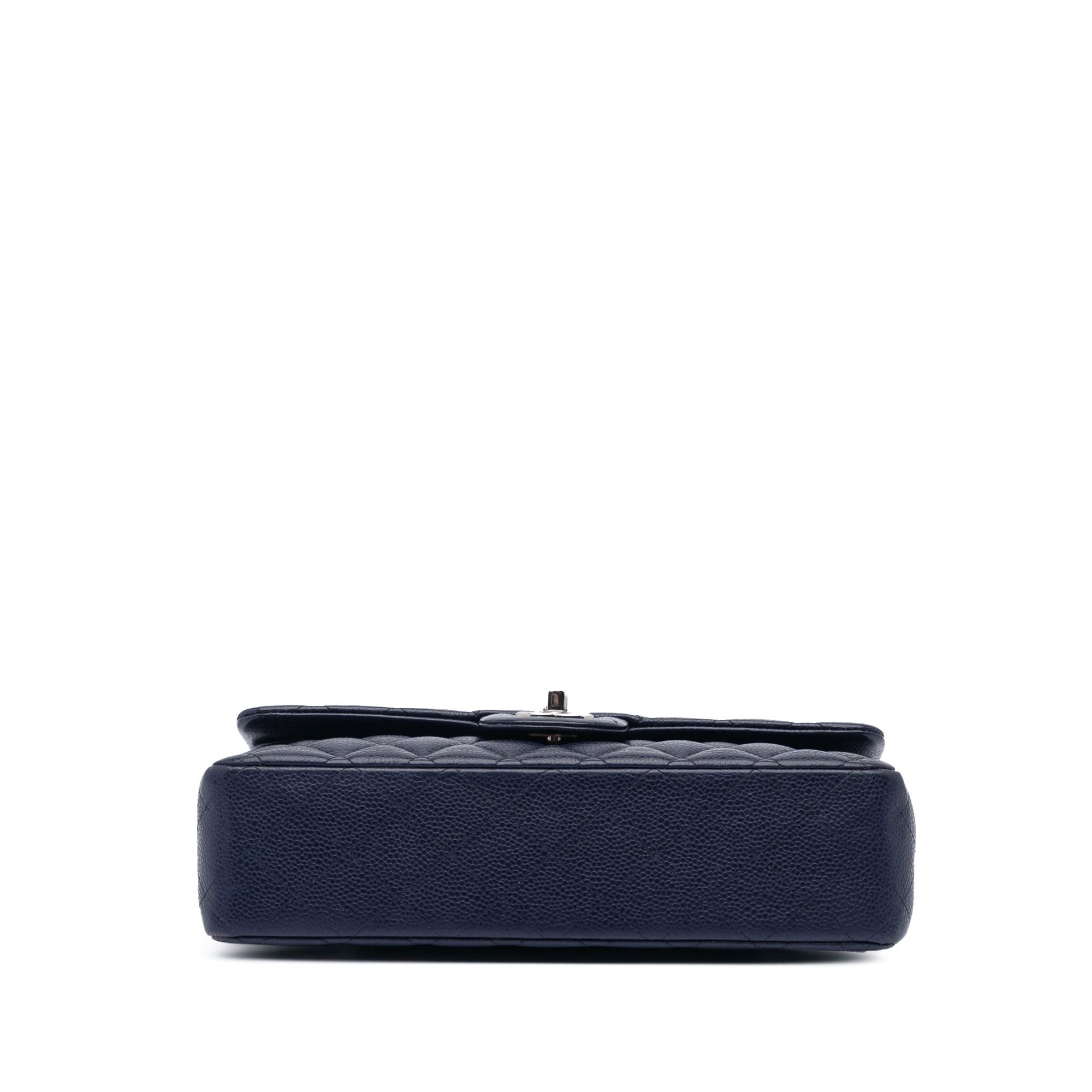 Chanel Chanel Medium Classic Caviar Double Flap Blue Size ONE SIZE - 3 Thumbnail
