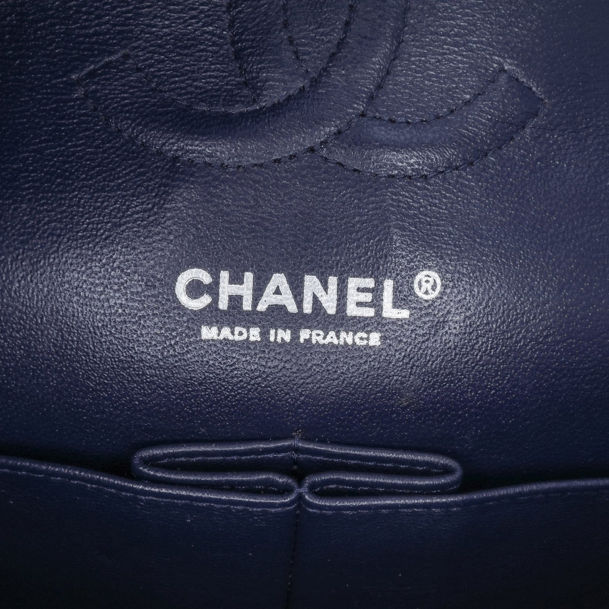 Chanel Chanel Medium Classic Caviar Double Flap Blue Size ONE SIZE - 7 Thumbnail