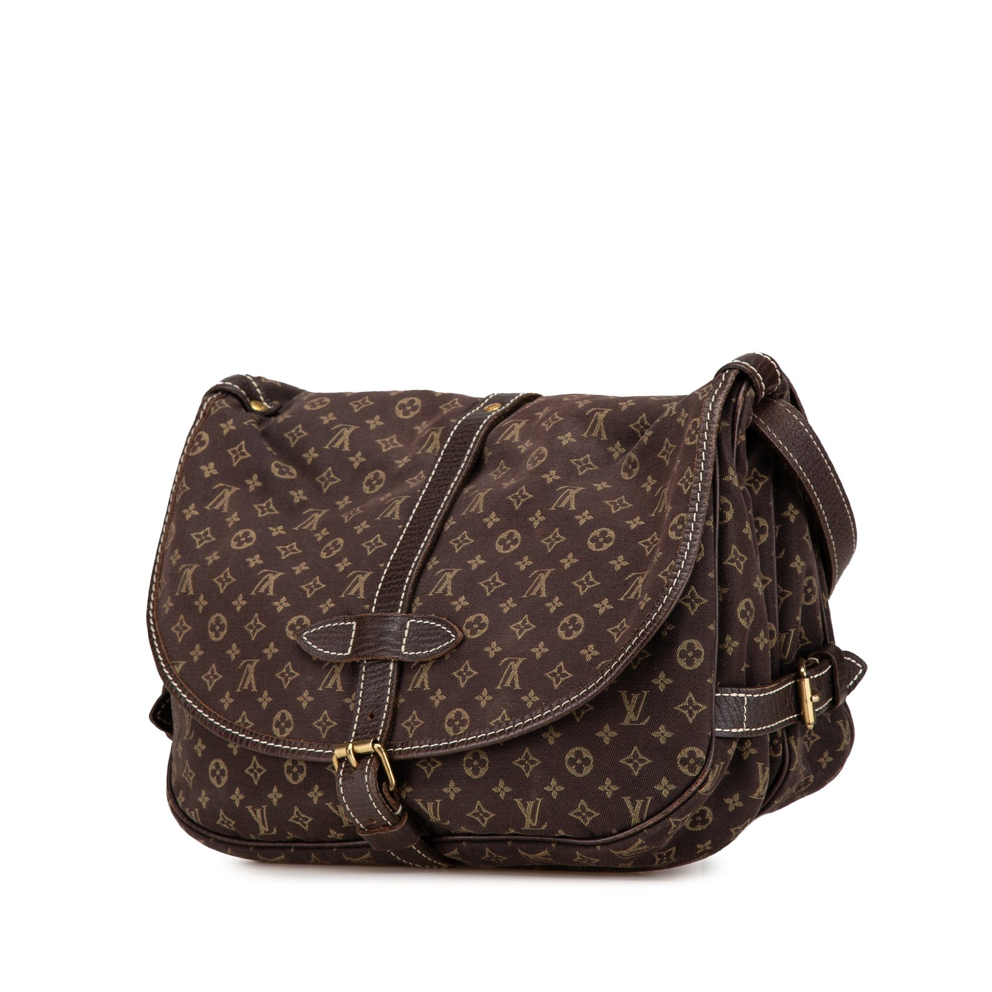 Louis Vuitton Louis Vuitton Monogram Mini Lin Saumur 30 Brown Size ONE SIZE - 2 Thumbnail
