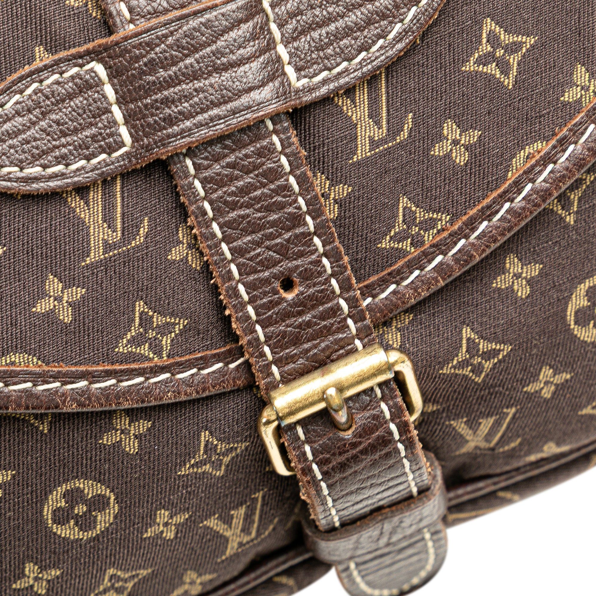 Louis Vuitton Louis Vuitton Monogram Mini Lin Saumur 30 Brown Size ONE SIZE - 8 Thumbnail