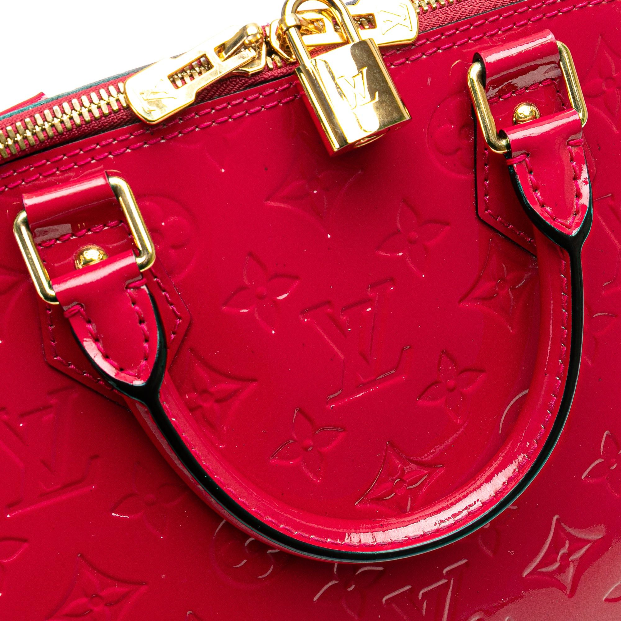 Louis Vuitton Louis Vuitton Monogram Vernis Alma PM Pink Size ONE SIZE - 9 Thumbnail