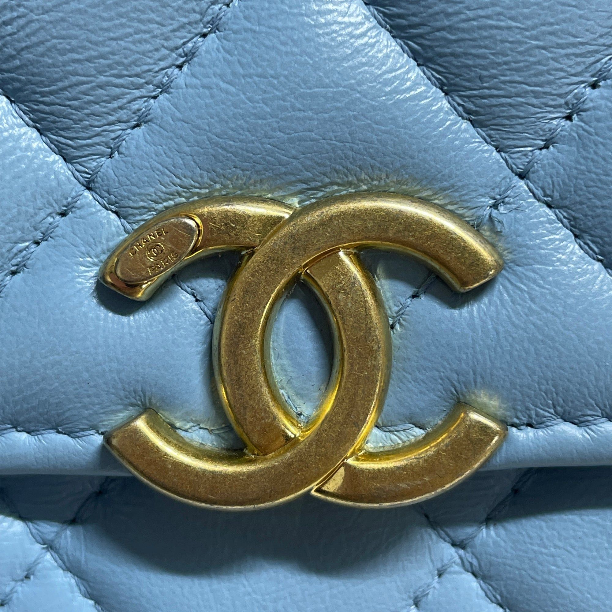 Chanel Chanel Quilted Lambskin Candy Chain Wallet Blue Size ONE SIZE - 5 Thumbnail