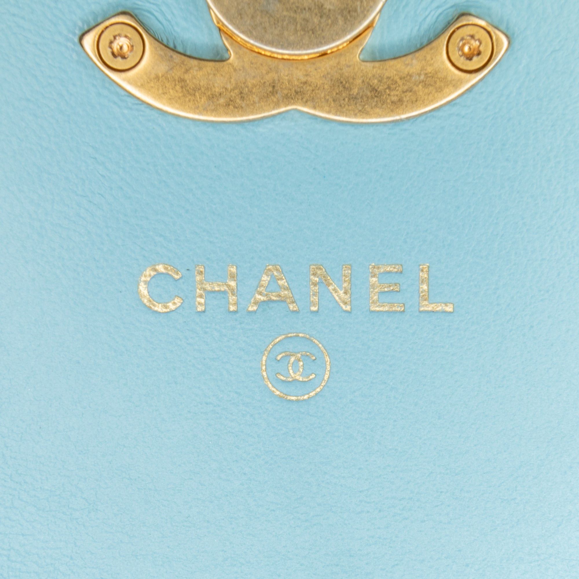 Chanel Chanel Quilted Lambskin Candy Chain Wallet Blue Size ONE SIZE - 9 Thumbnail