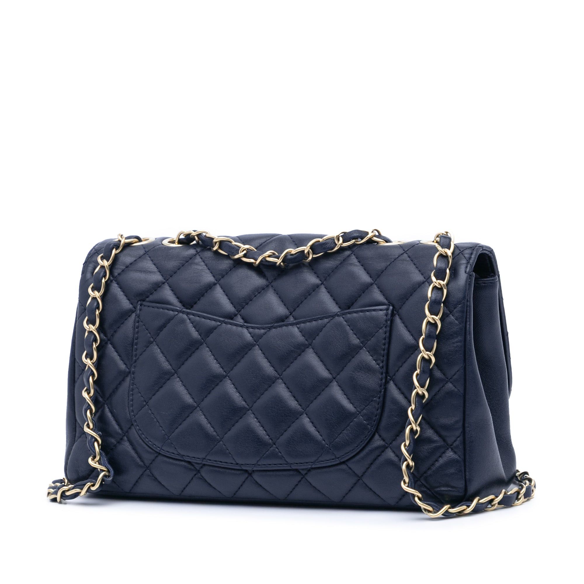 Chanel Chanel Medium Quilted Lambskin Mademoiselle Chic Flap Blue Size ONE SIZE - 2 Thumbnail