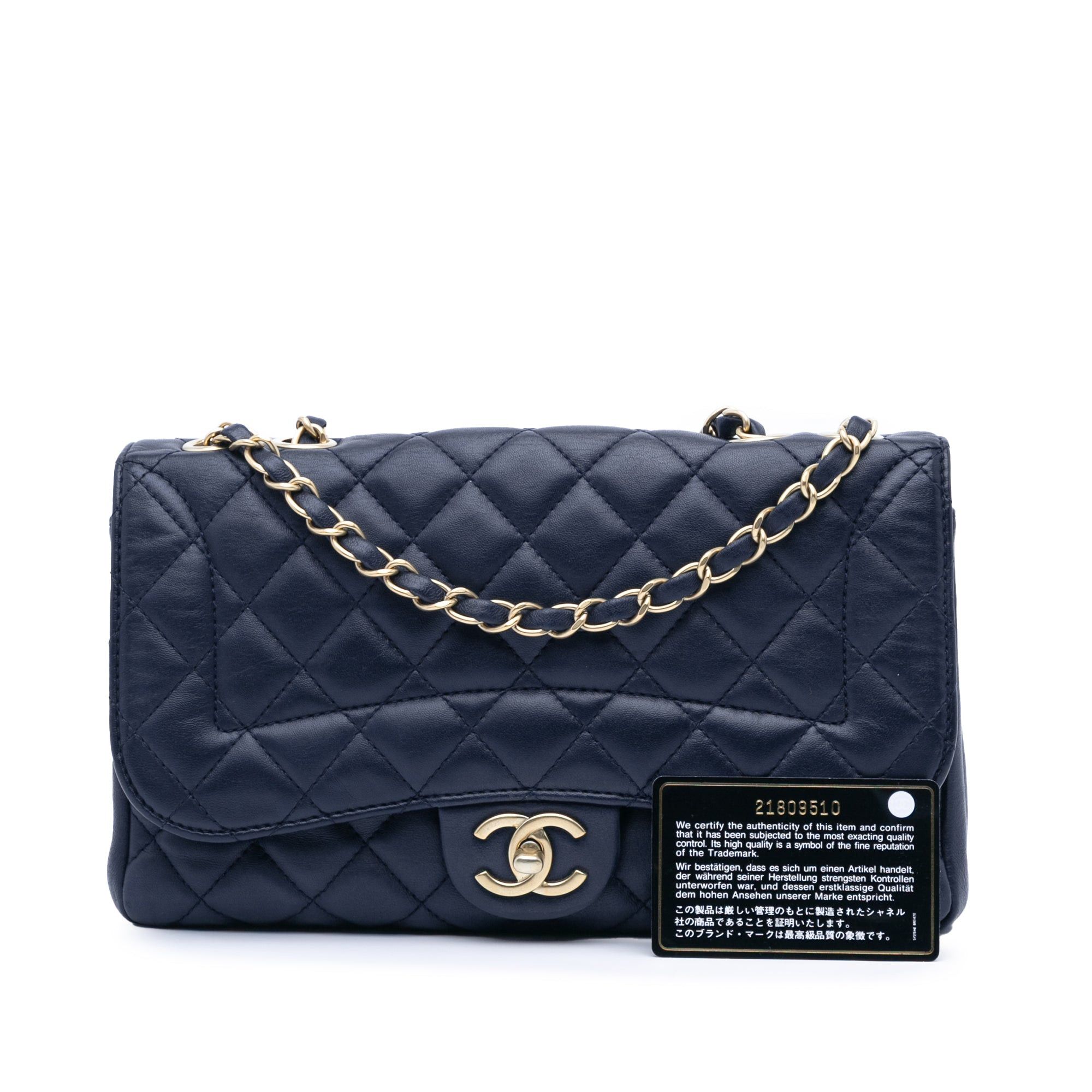 Chanel Chanel Medium Quilted Lambskin Mademoiselle Chic Flap Blue Size ONE SIZE - 10 Thumbnail