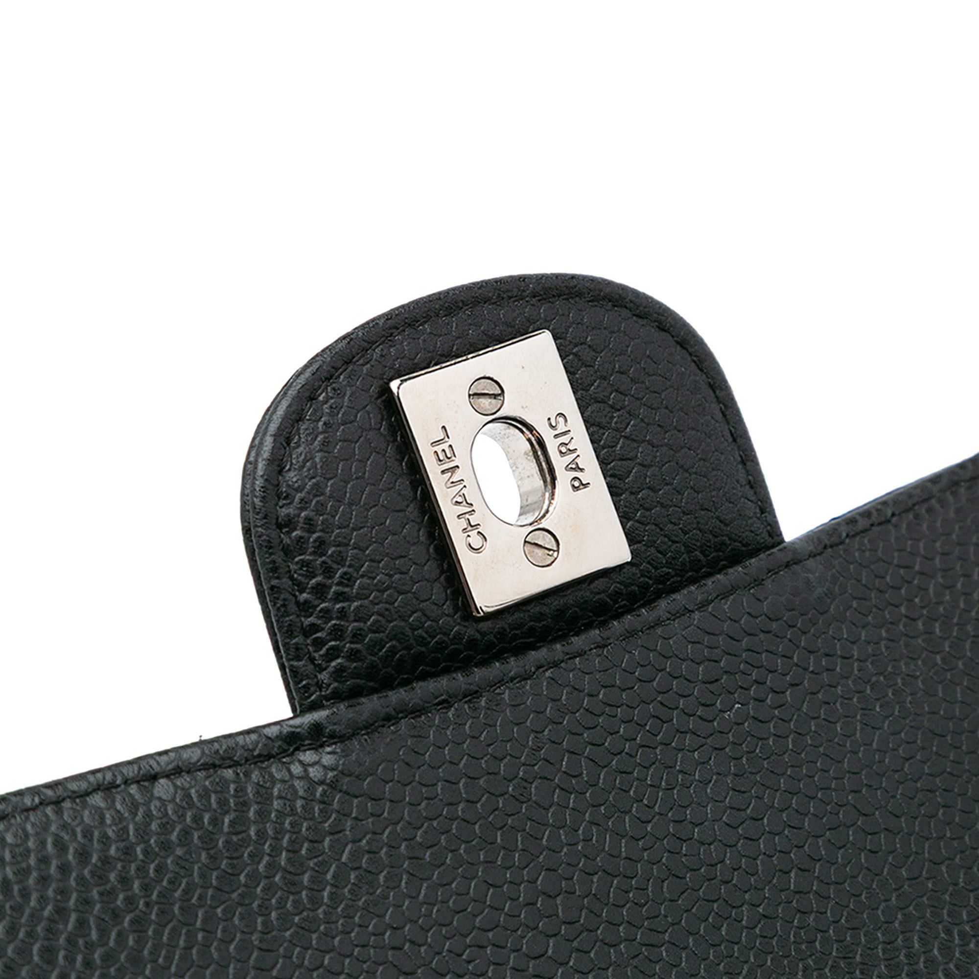 Chanel Chanel Medium Classic Caviar Double Flap Black Size ONE SIZE - 9 Thumbnail