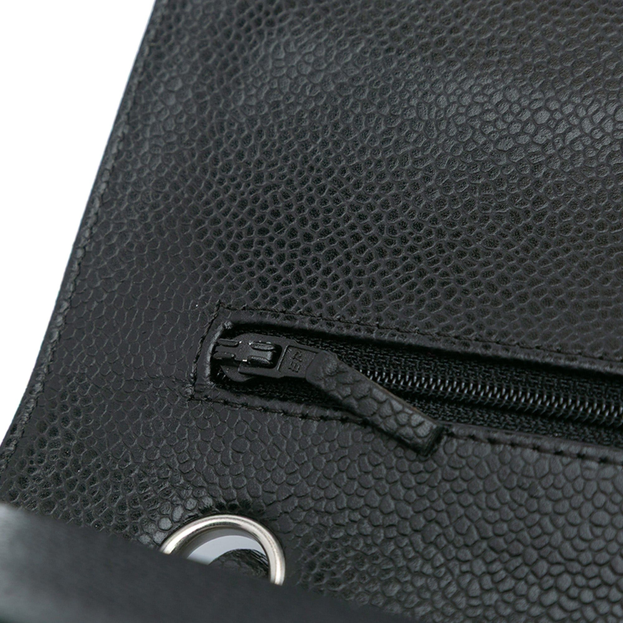 Chanel Chanel Medium Classic Caviar Double Flap Black Size ONE SIZE - 10 Thumbnail