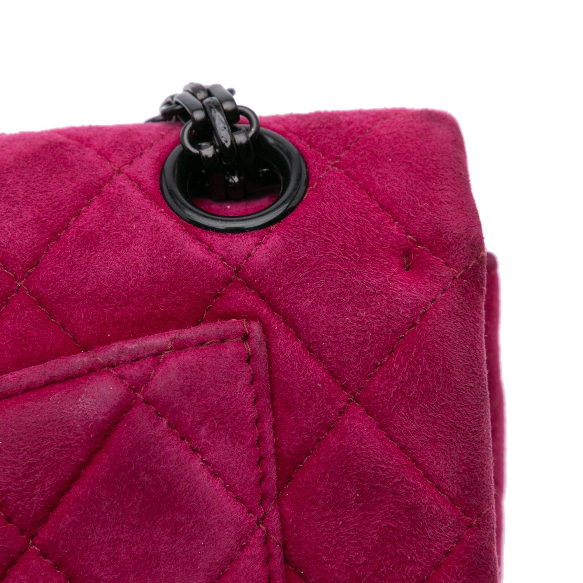 Chanel Chanel Reissue 2.55 Quilted Velvet Double Flap 225 Pink Size ONE SIZE - 9 Thumbnail