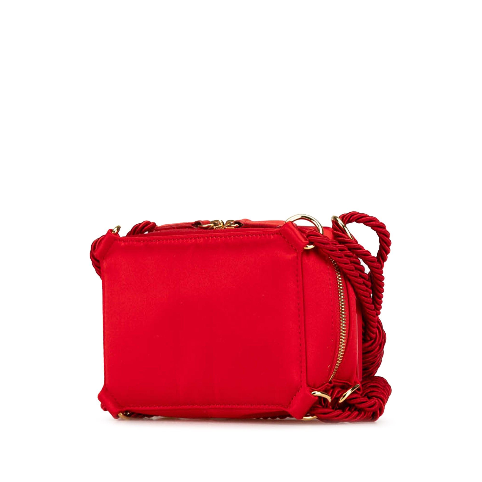 Fendi Fendi Mini FF PVC Satin Tassel Crossbody Red Size ONE SIZE - 2 Thumbnail