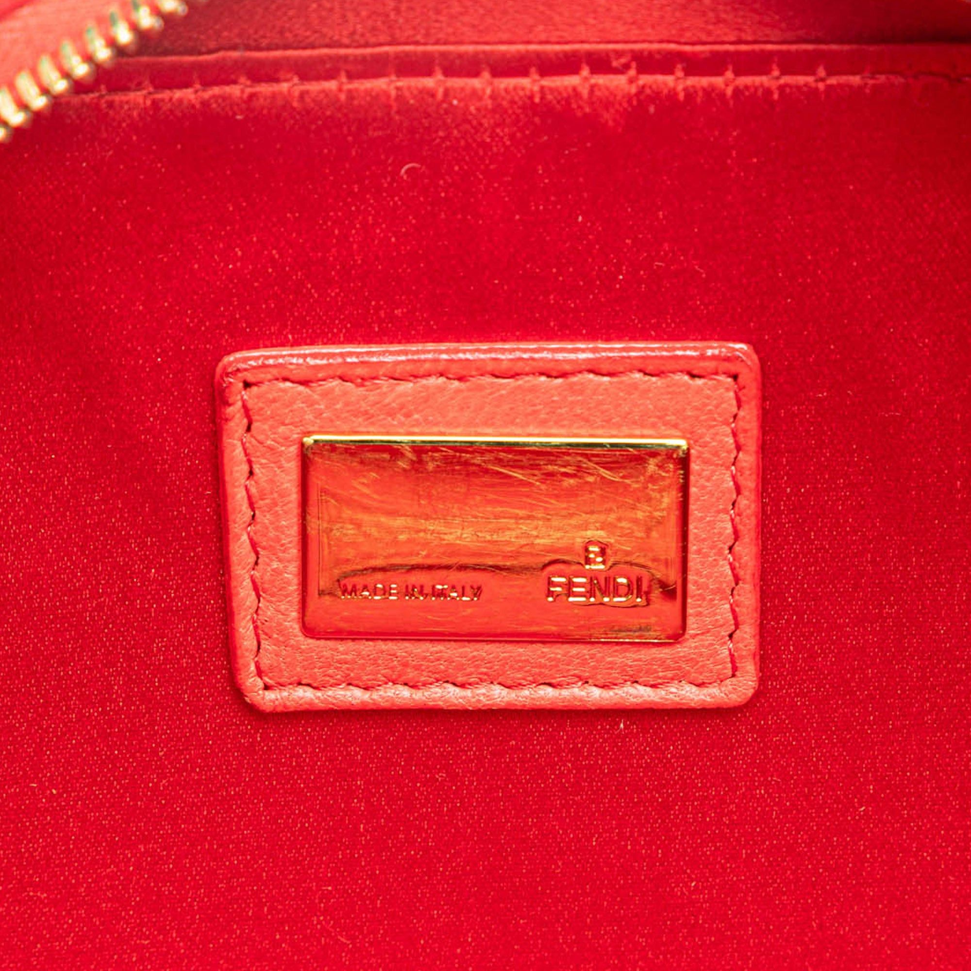 Fendi Fendi Mini FF PVC Satin Tassel Crossbody Red Size ONE SIZE - 5 Thumbnail