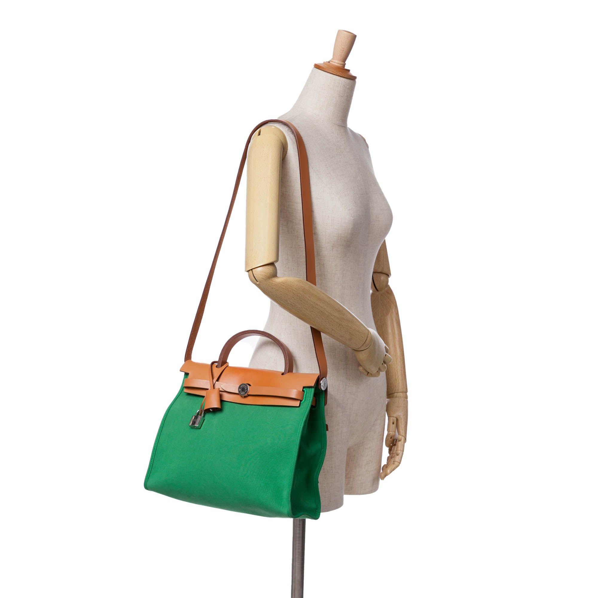 Hermes Hermès Canvas Herbag Zip 31 Green Size ONE SIZE - 11 Thumbnail