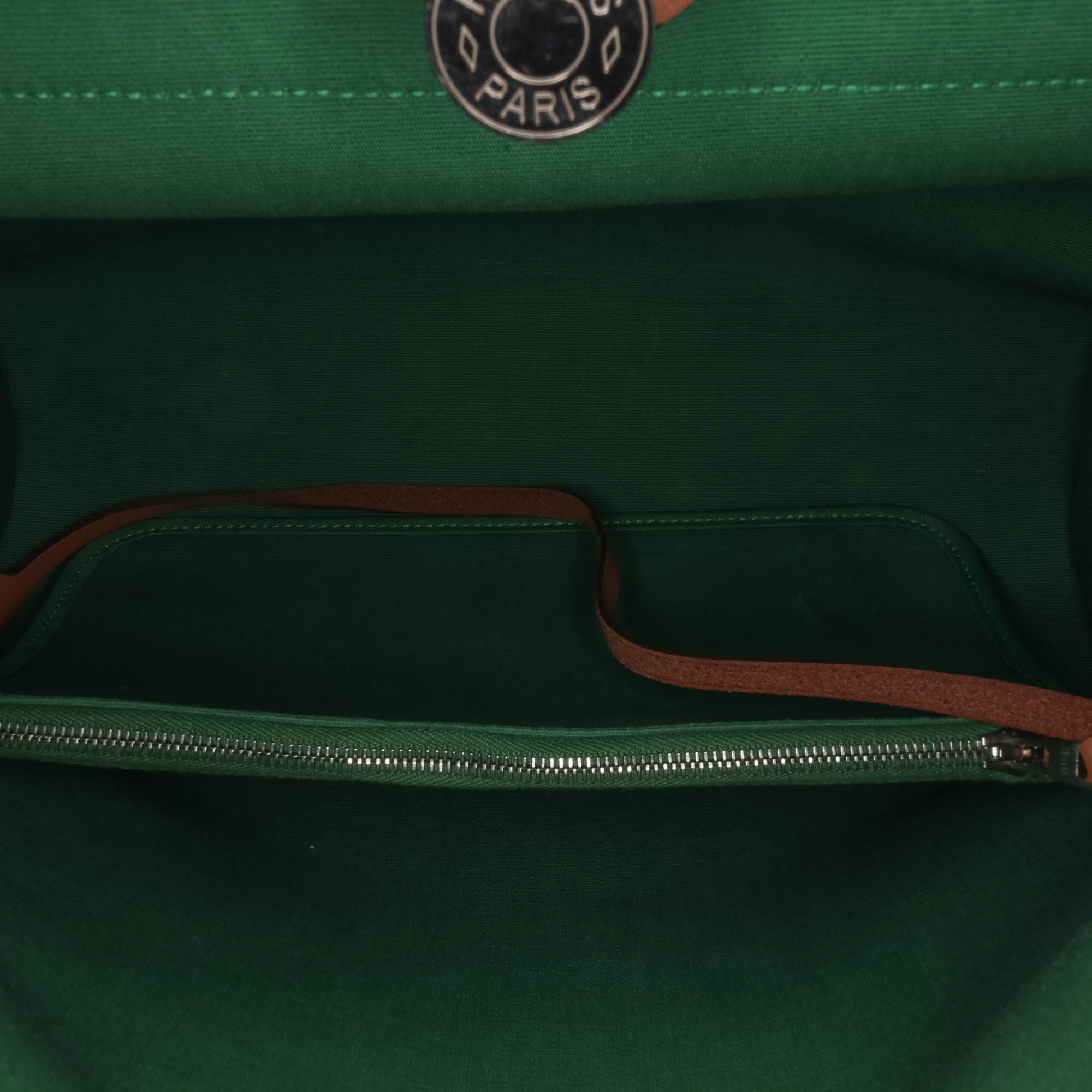 Hermes Hermès Canvas Herbag Zip 31 Green Size ONE SIZE - 5 Thumbnail