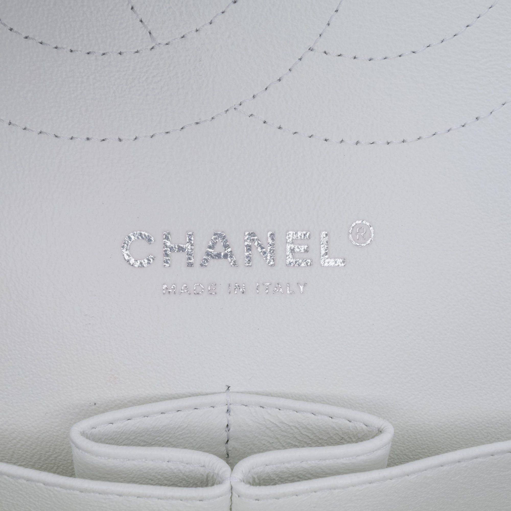 Chanel Chanel Jumbo Classic Caviar Double Flap White Size ONE SIZE - 7 Thumbnail