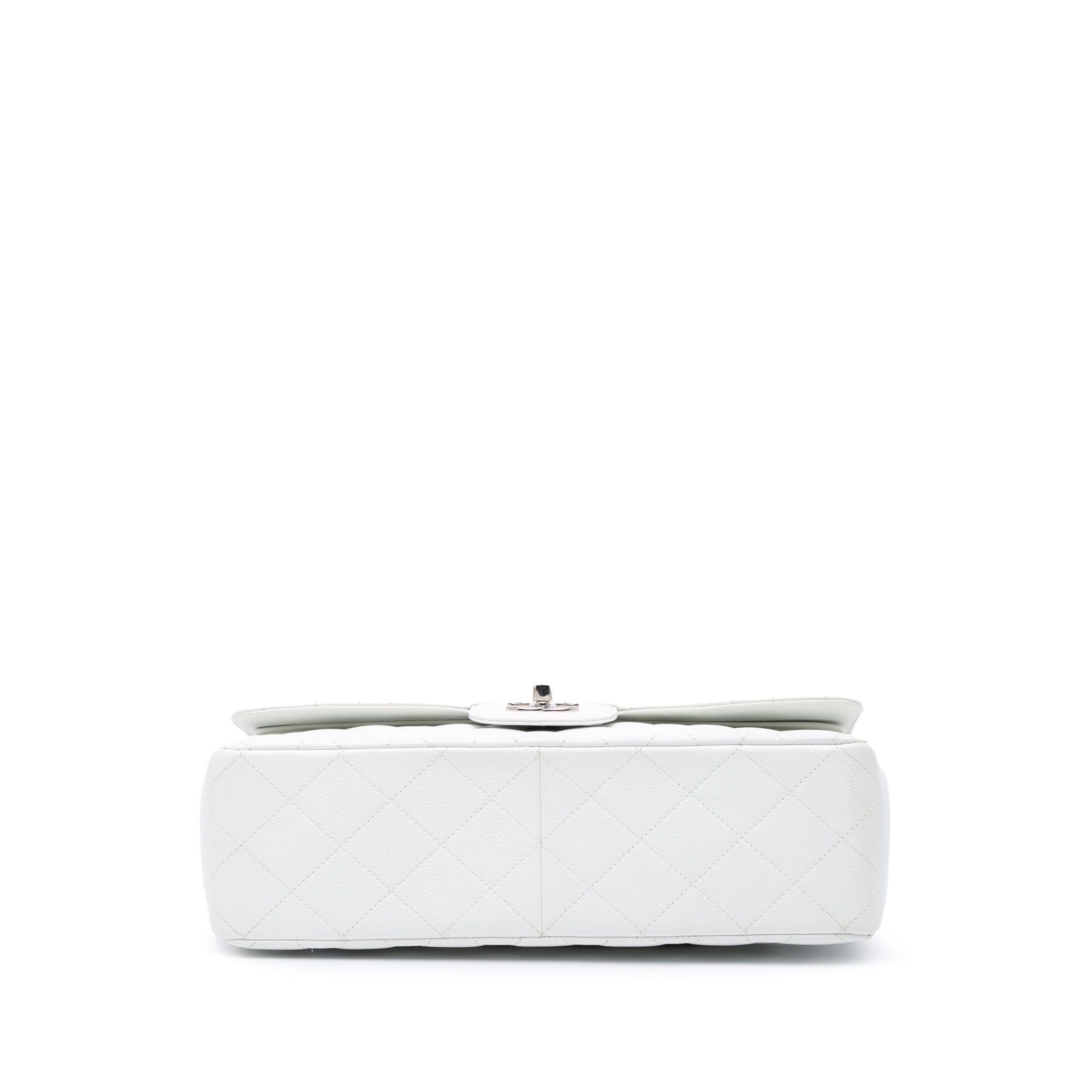 Chanel Chanel Jumbo Classic Caviar Double Flap White Size ONE SIZE - 3 Thumbnail
