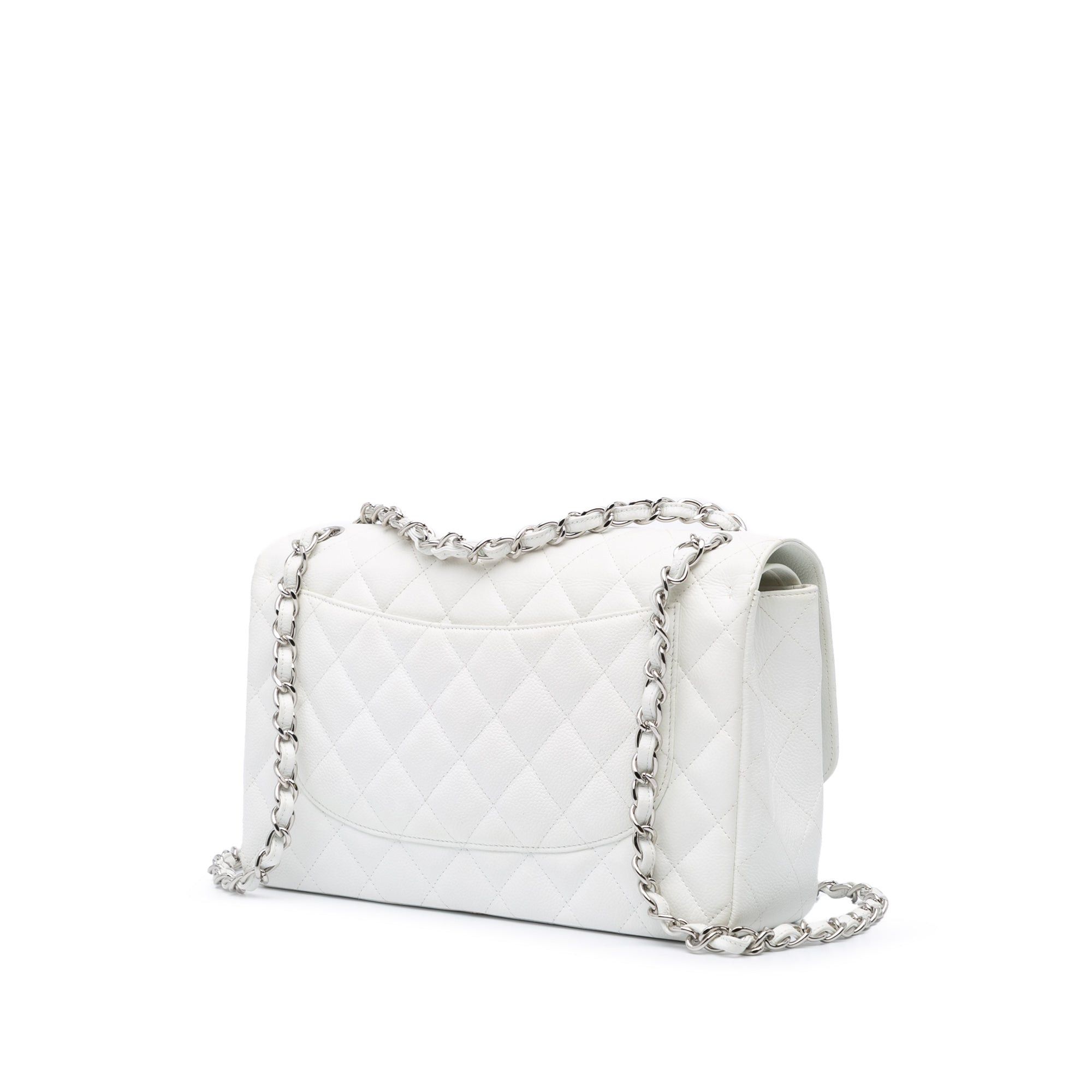 Chanel Chanel Jumbo Classic Caviar Double Flap White Size ONE SIZE - 2 Thumbnail