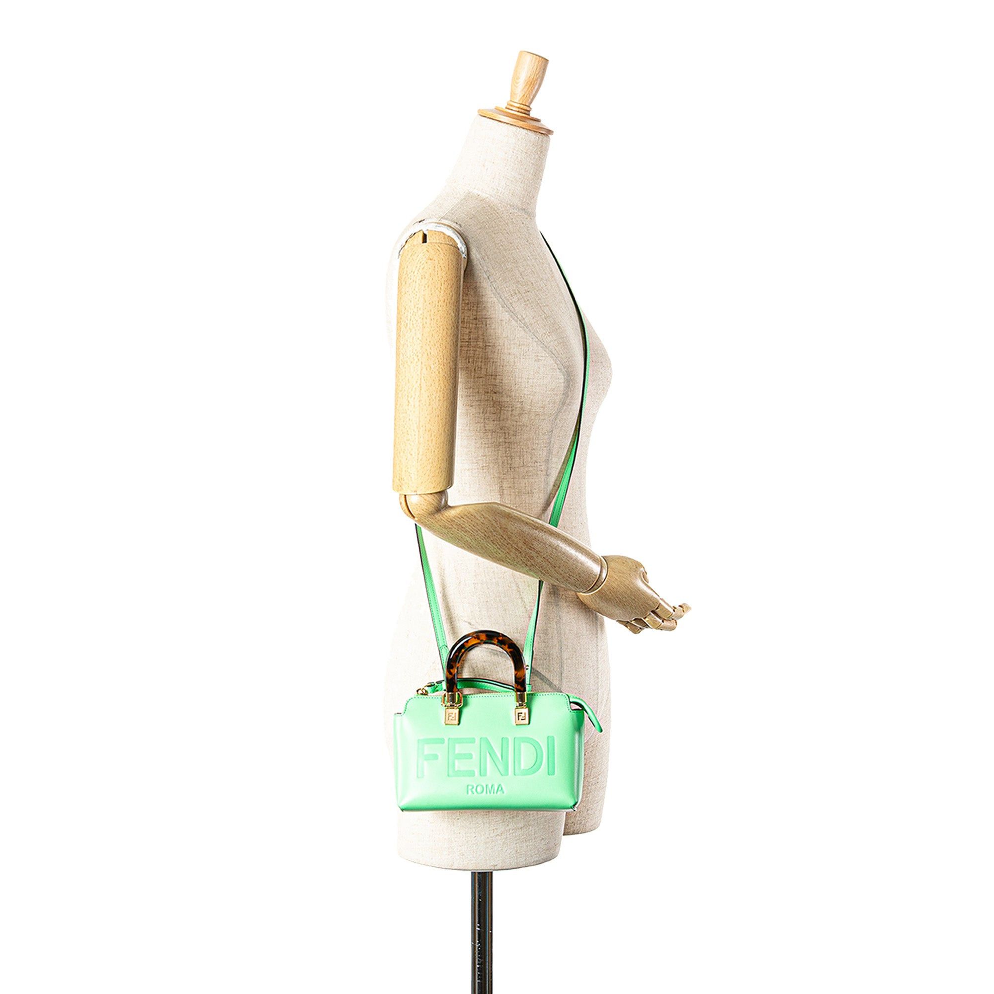 Fendi Fendi Mini Leather By The Way Roma Satchel Green Size ONE SIZE - 10 Thumbnail