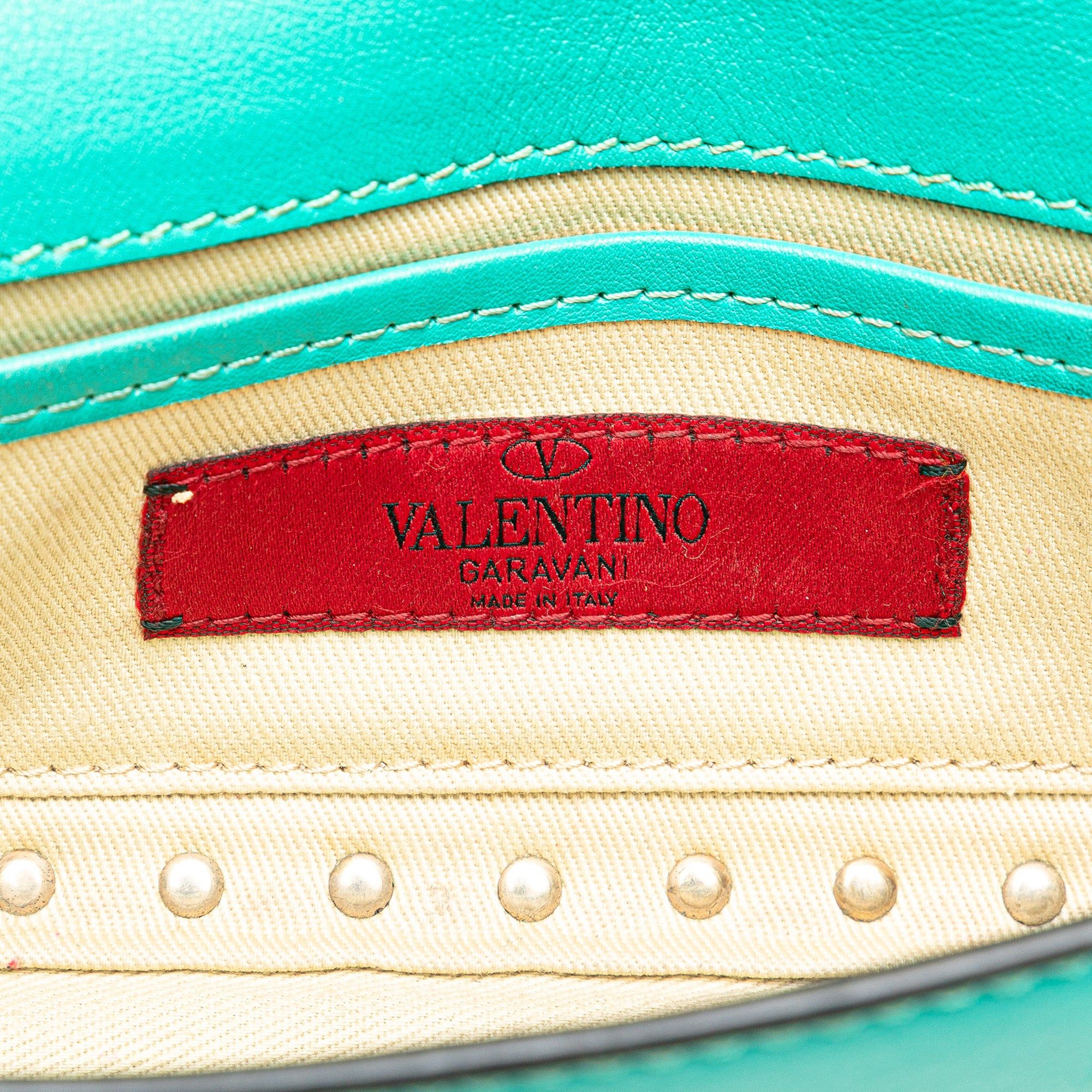 Valentino Valentino Nappa Rockstud Bangle Clutch Blue Size ONE SIZE - 5 Thumbnail