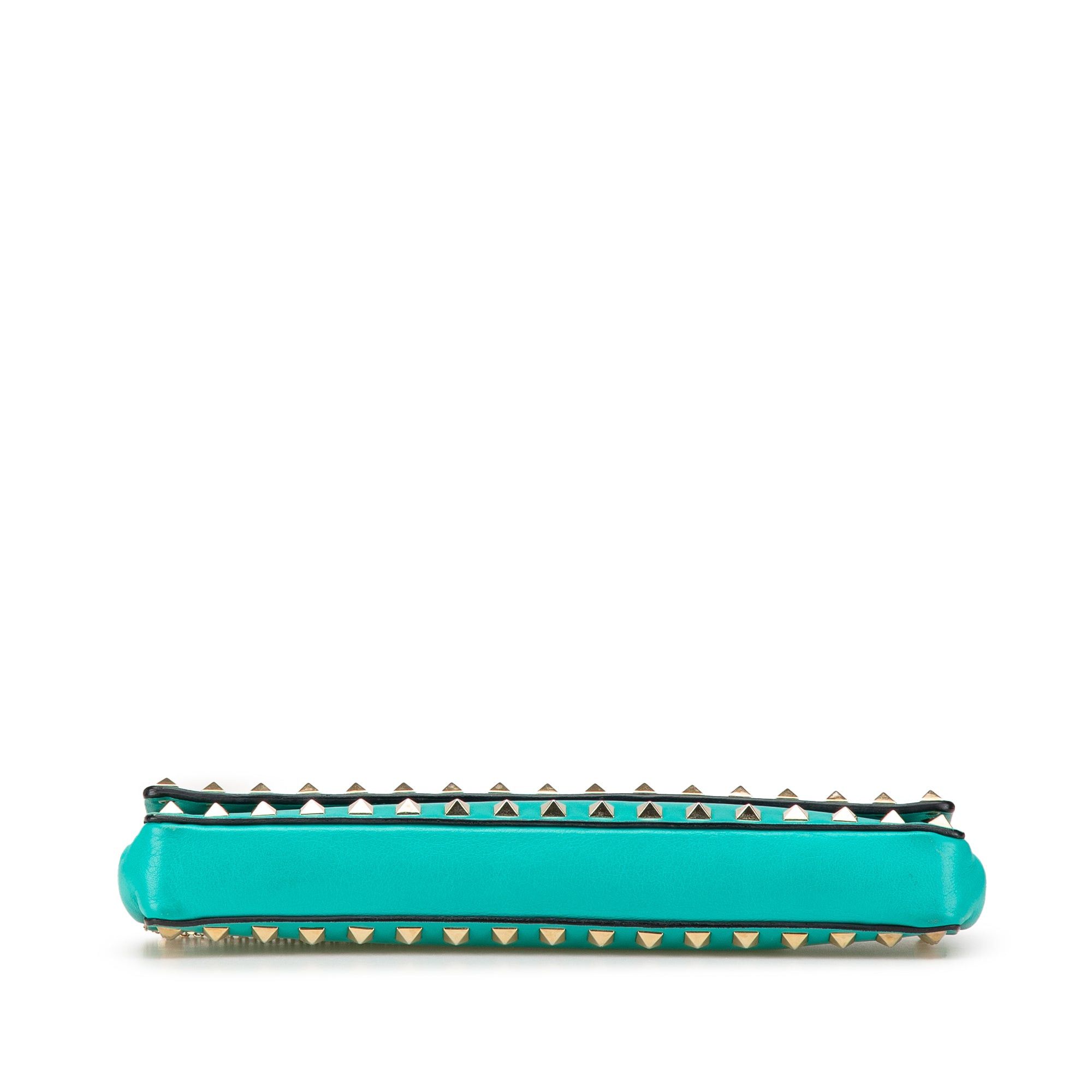 Valentino Valentino Nappa Rockstud Bangle Clutch Blue Size ONE SIZE - 3 Thumbnail