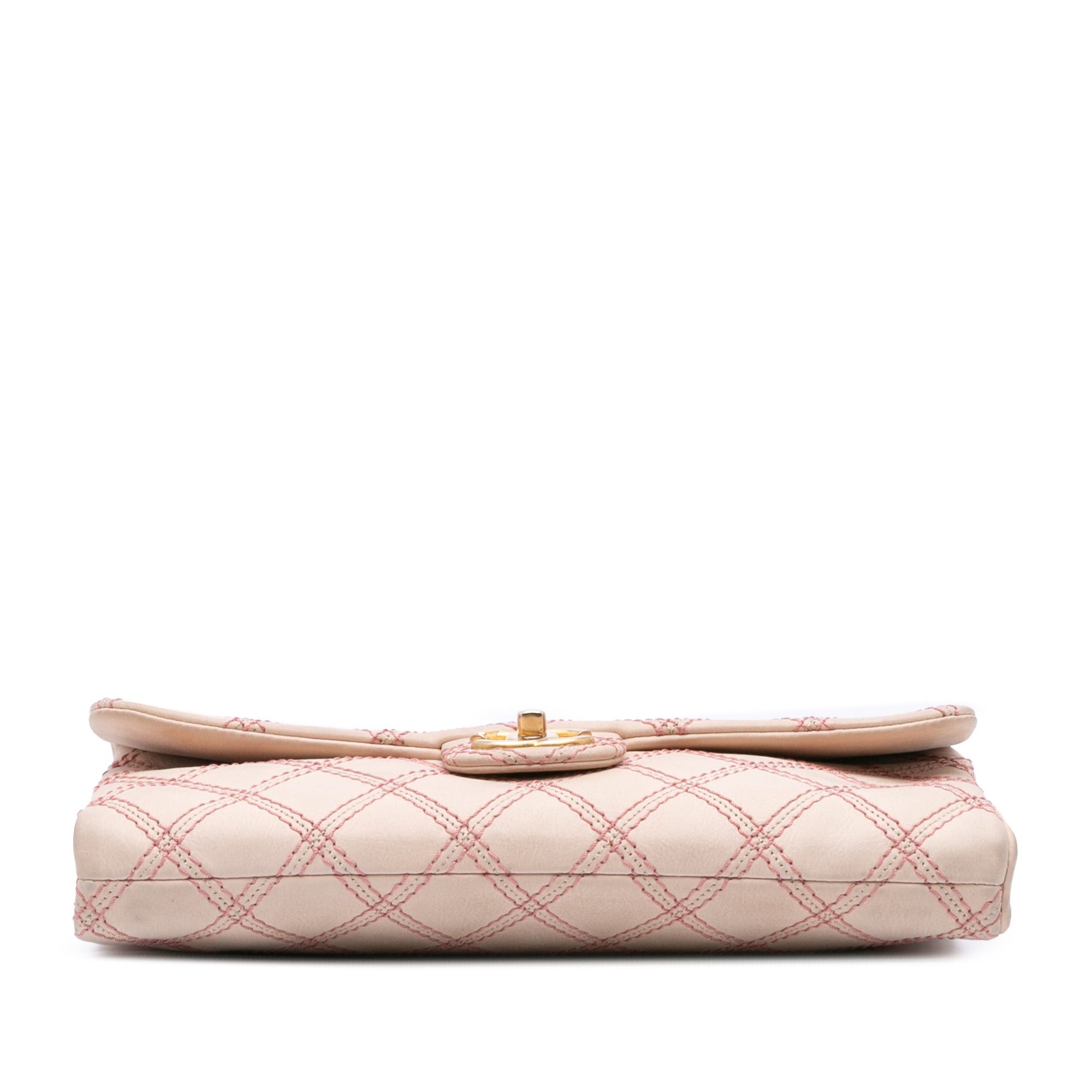 Chanel Chanel Jumbo Quilted Calfskin Triple Stitched Flap Brown Size ONE SIZE - 3 Thumbnail