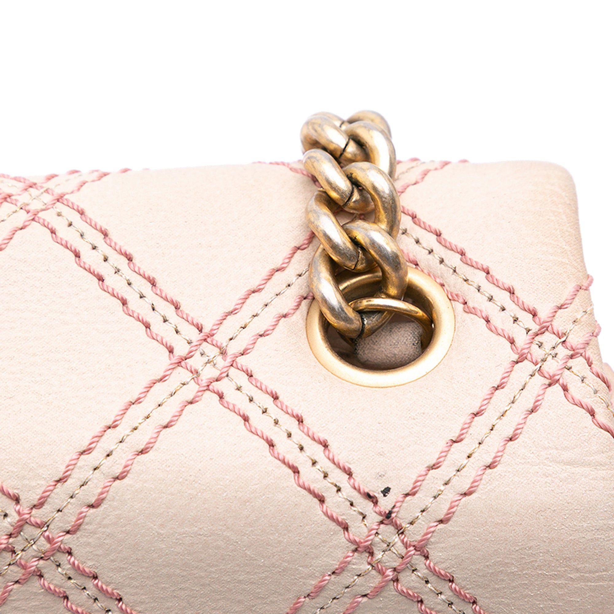 Chanel Chanel Jumbo Quilted Calfskin Triple Stitched Flap Brown Size ONE SIZE - 9 Thumbnail