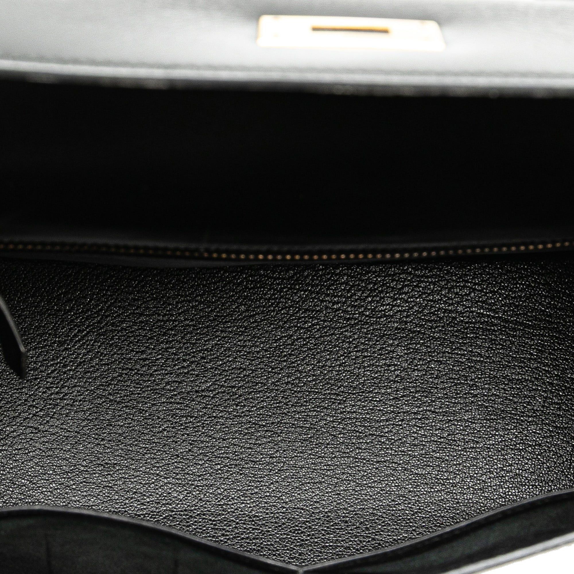 Hermes Hermès Box Calf Kelly Sellier 32 Black Size ONE SIZE - 4 Thumbnail