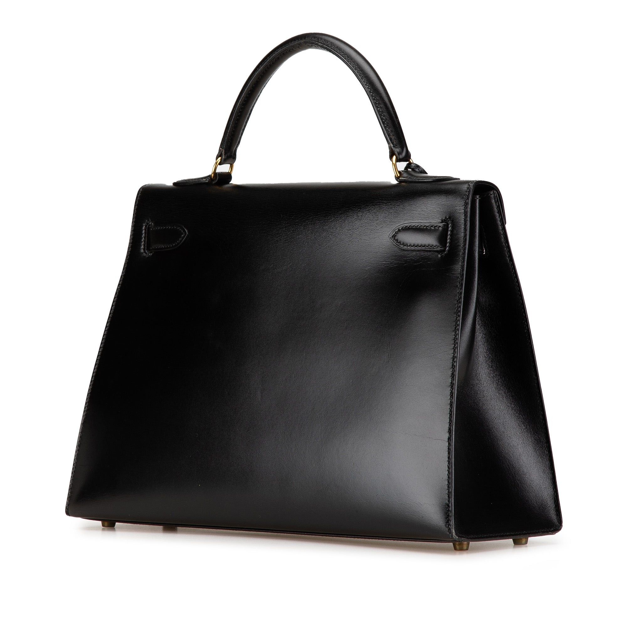 Hermes Hermès Box Calf Kelly Sellier 32 Black Size ONE SIZE - 2 Thumbnail
