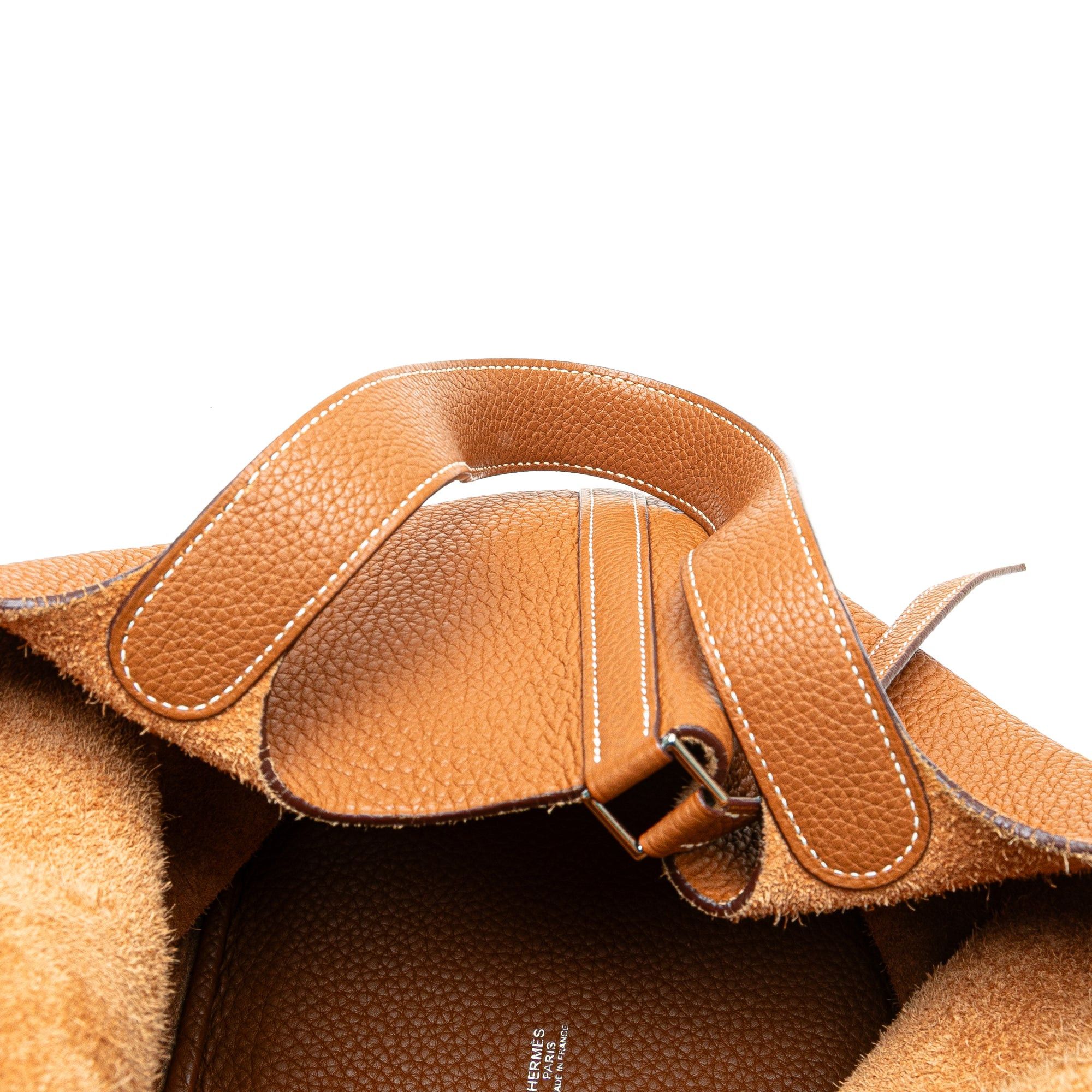 Hermes Hermès Clemence Picotin 22 Brown Size ONE SIZE - 9 Thumbnail