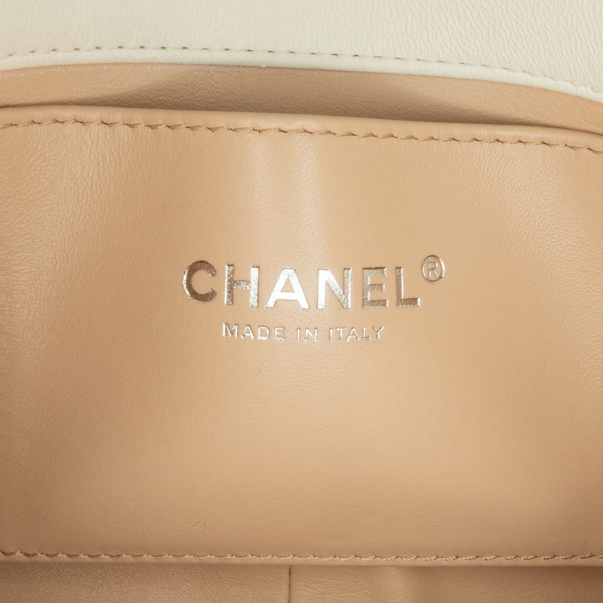Chanel Chanel Mini Quilted Lambskin Chain Rows Flap White Size ONE SIZE - 7 Thumbnail